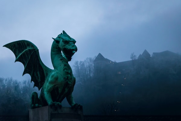 dragon bleu
