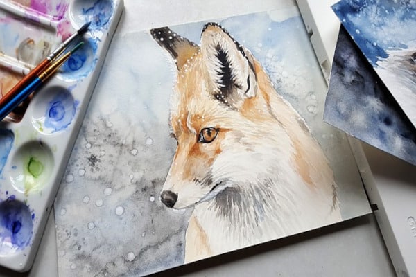 peinture renard