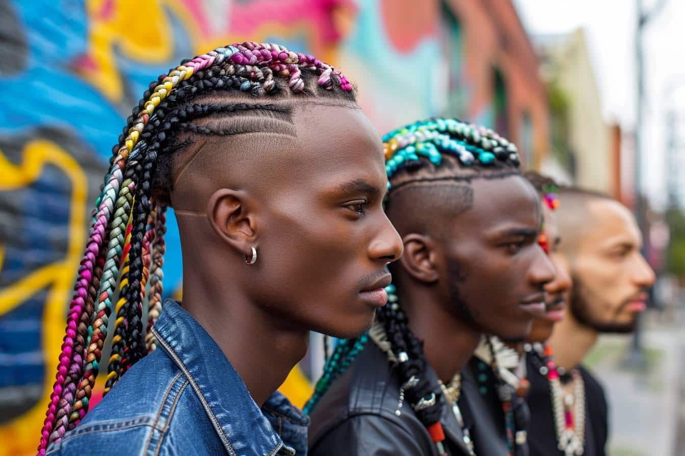 Tresses pour hommes : un style audacieux alliant élégance et virilité