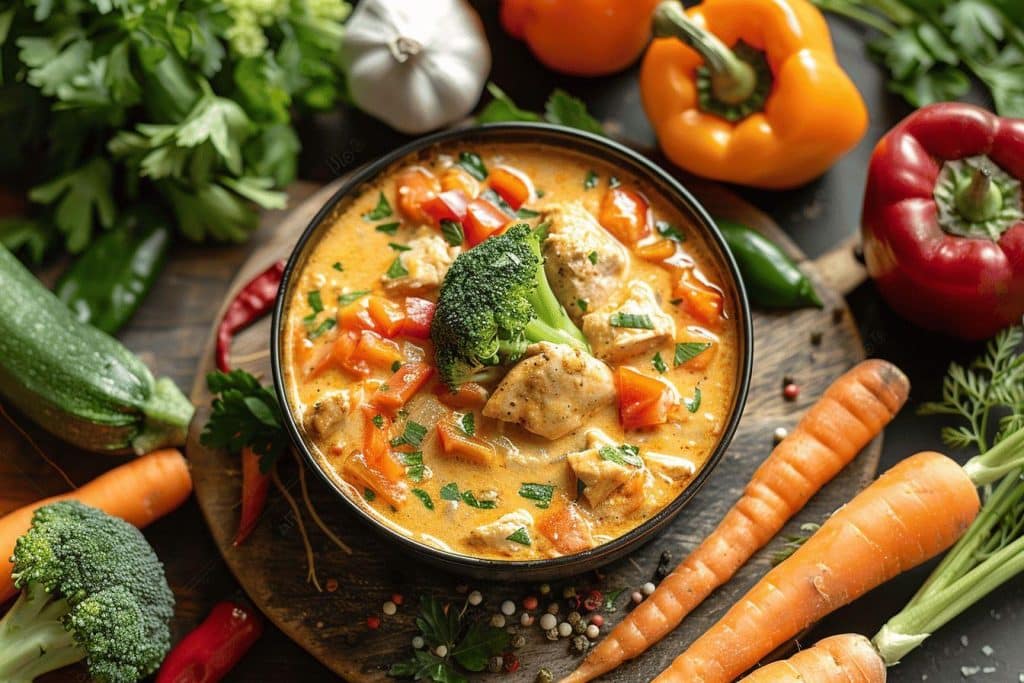 Les meilleurs légumes pour sublimer votre poulet à la crème : nos conseils pour un accompagnement parfait