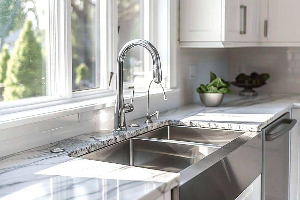 Évier en granit : le choix durable et élégant pour une cuisine moderne et fonctionnelle