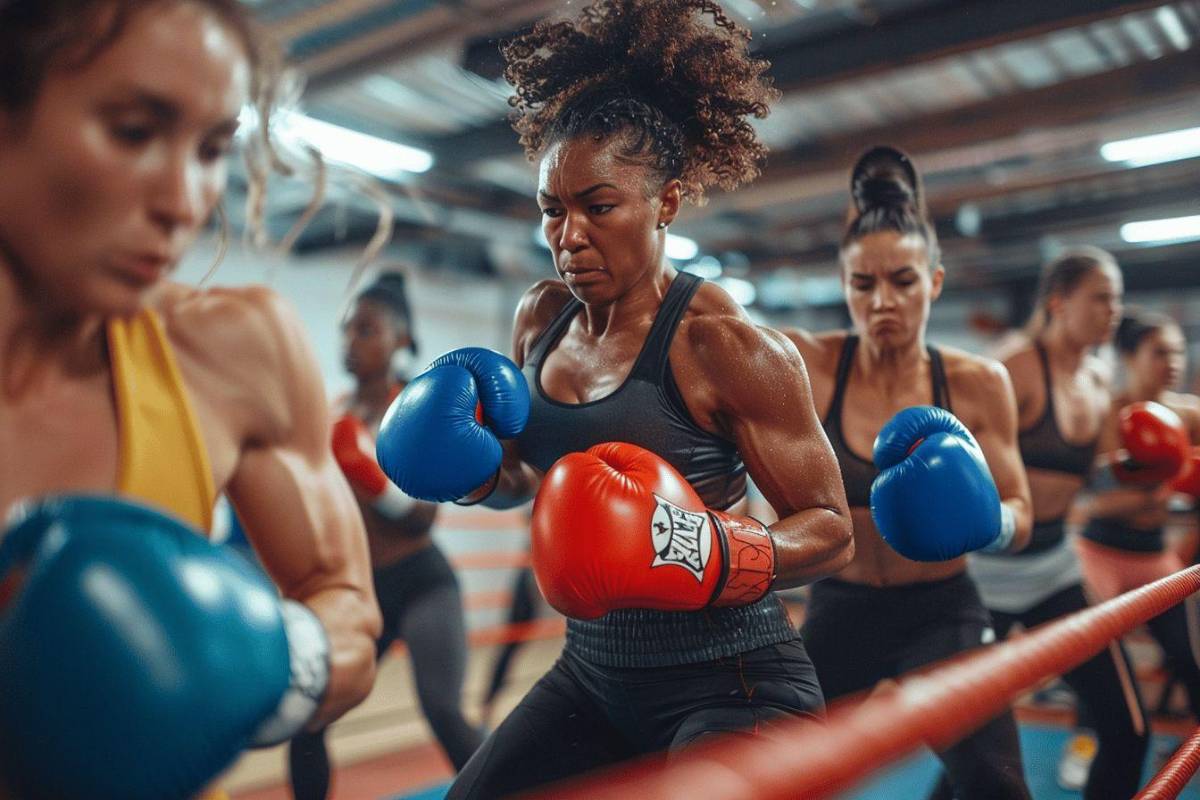 entrainement de boxe en groupe