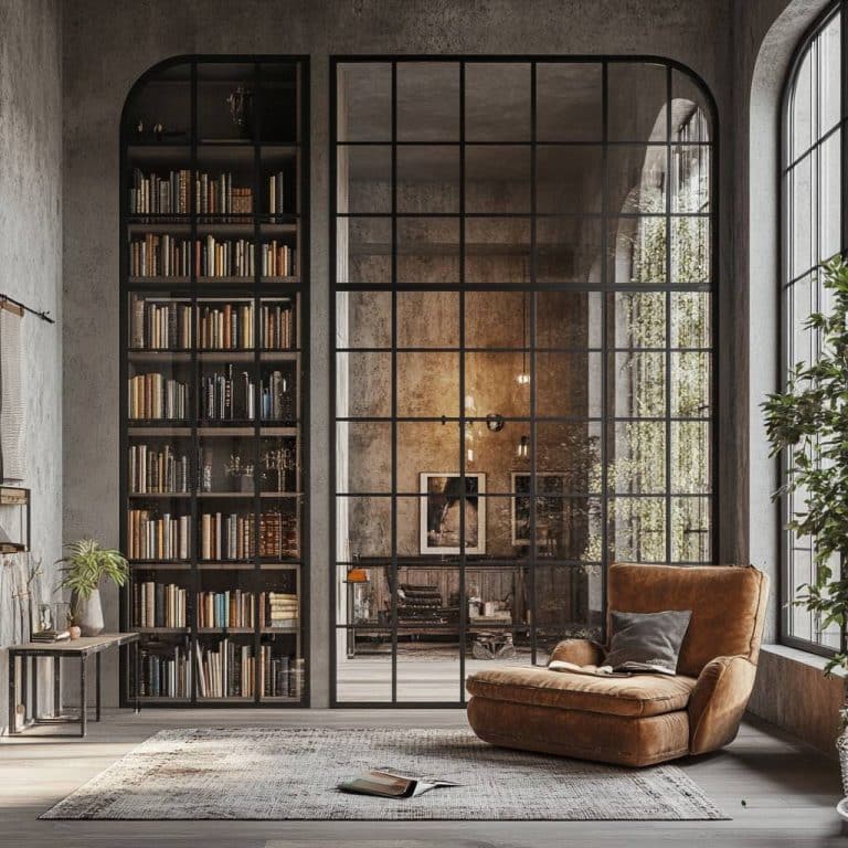 espace lecture separé par verrière