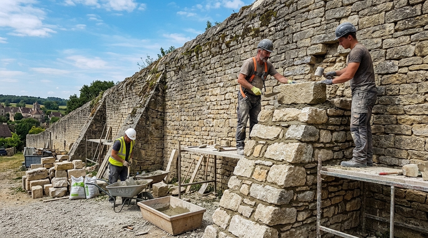 découvrez des méthodes sécurisées et efficaces pour consolider un mur en pierre qui penche, afin d'assurer sa stabilité sans endommager la structure.