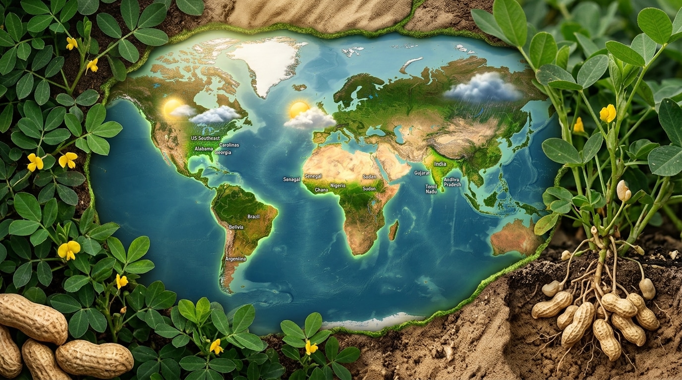 découvrez les régions idéales pour la culture de la cacahuète et comprenez où cette plante pousse naturellement pour un rendement optimal.