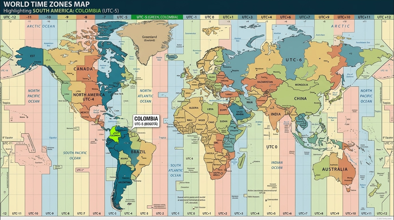 découvrez l'heure actuelle en colombie et apprenez comment la calculer facilement en tenant compte des fuseaux horaires et des éventuels changements saisonniers.