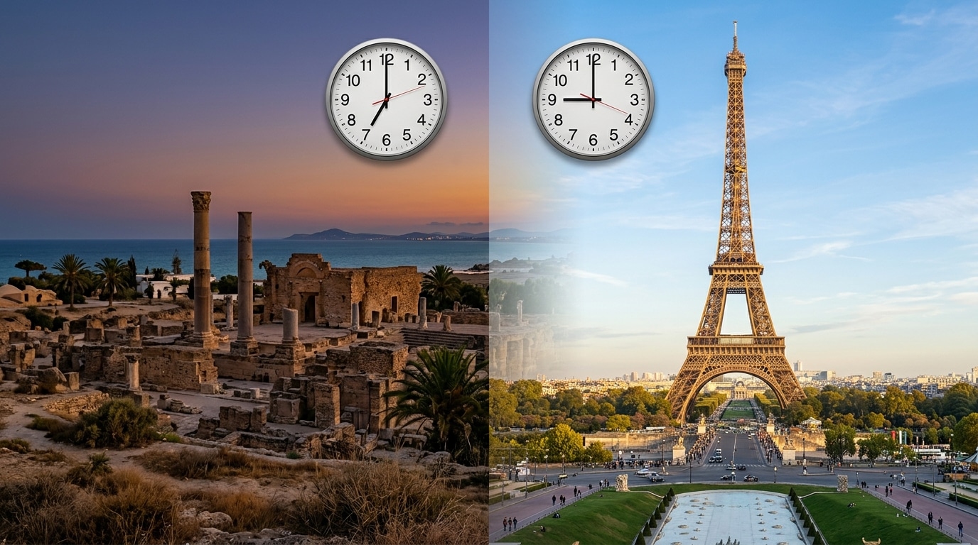 découvrez tout ce qu'il faut savoir sur le décalage horaire entre la tunisie et la france, ses causes, ses effets et comment s'y adapter facilement.