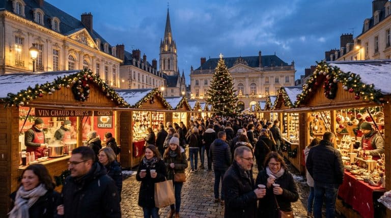 plongez dans la magie des fêtes en découvrant le marché de noël à nantes, avec ses chalets traditionnels, ses artisans locaux et ses animations pour toute la famille.