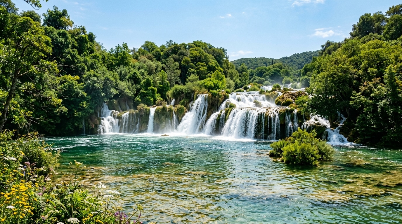 explorez le parc national de krka et ses paysages époustouflants, entre cascades majestueuses, faune diversifiée et sentiers de randonnée inoubliables.