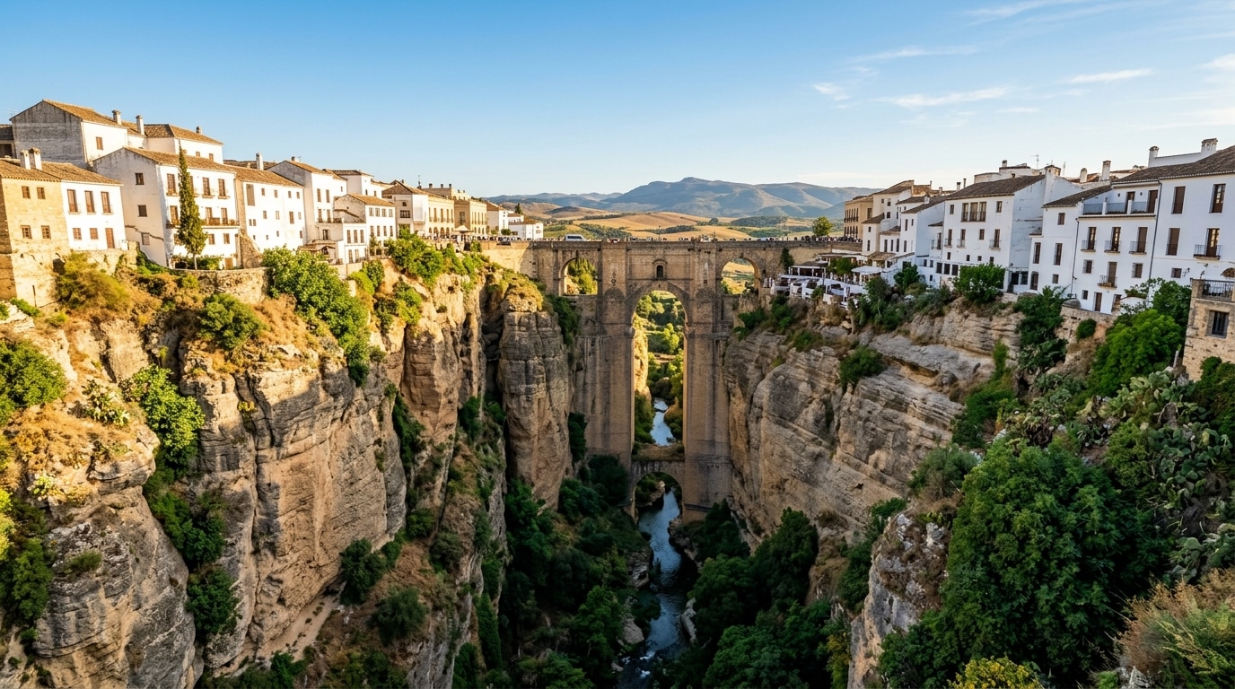 explorez ronda, un joyau historique en espagne, célèbre pour ses paysages à couper le souffle, son pont emblématique et son riche patrimoine culturel. découvrez les trésors cachés de cette ville unique.