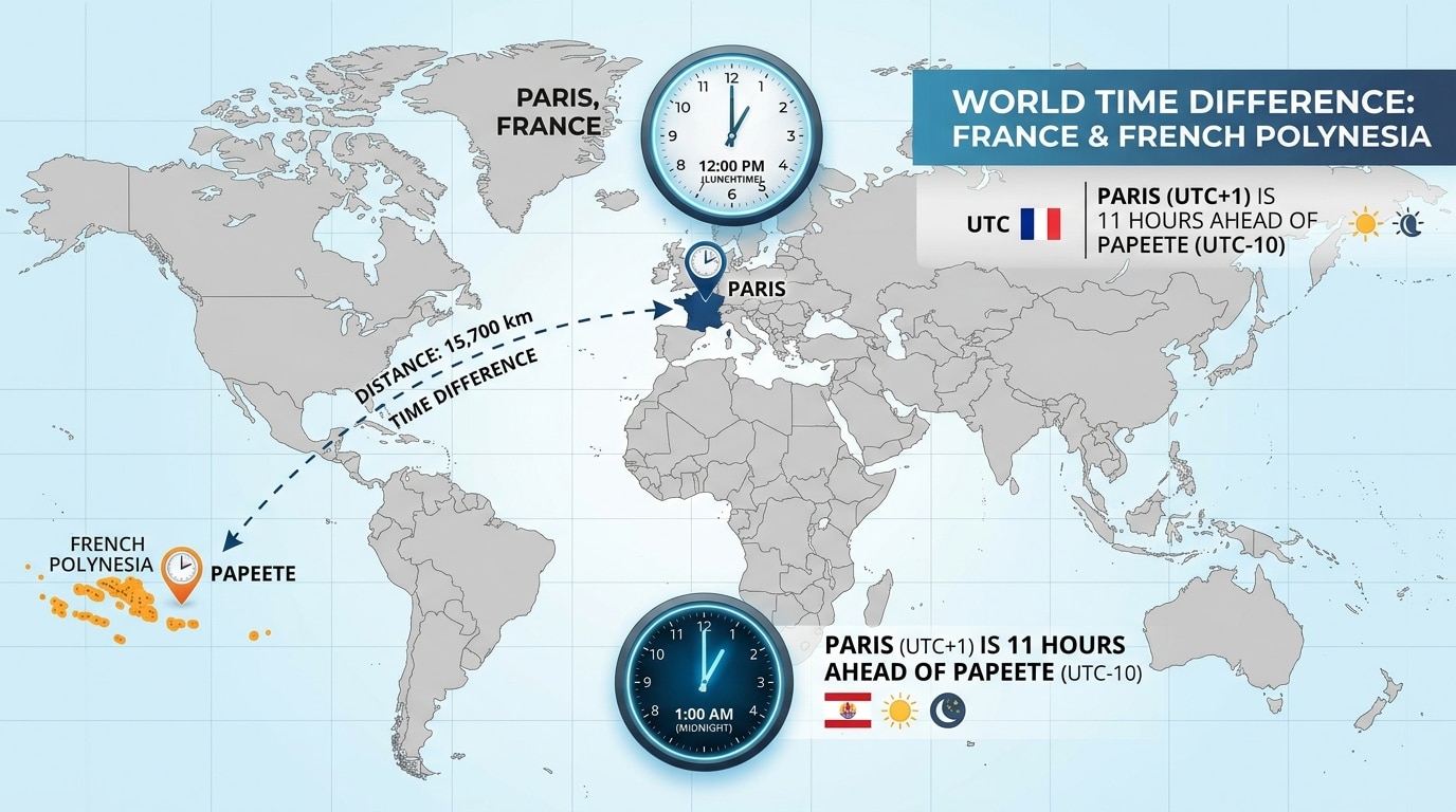 découvrez comment comprendre et gérer le décalage horaire entre la france et tahiti pour un voyage sans fatigue et bien organisé.